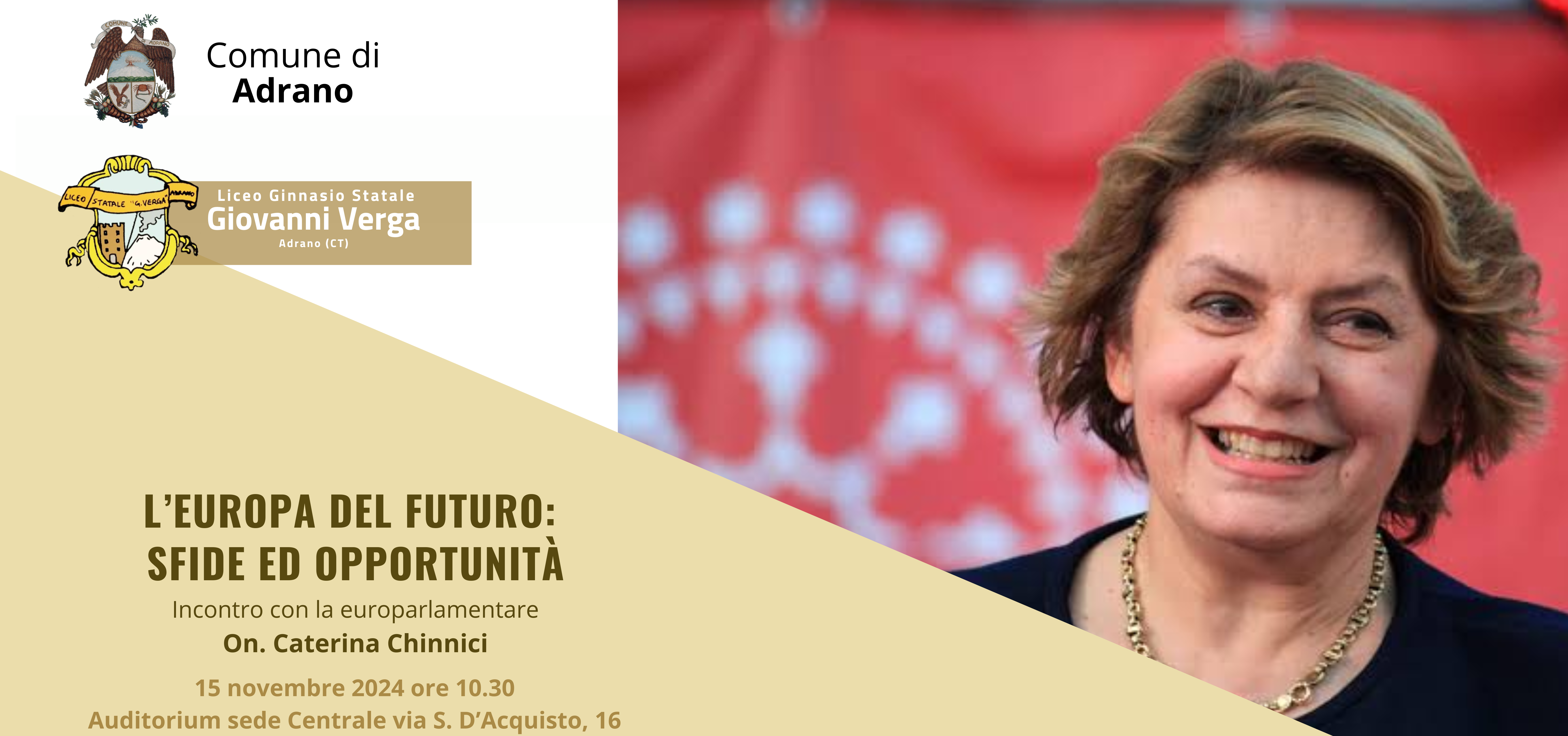 Europa e Futuro: incontro con l’on. Caterina Chinnici