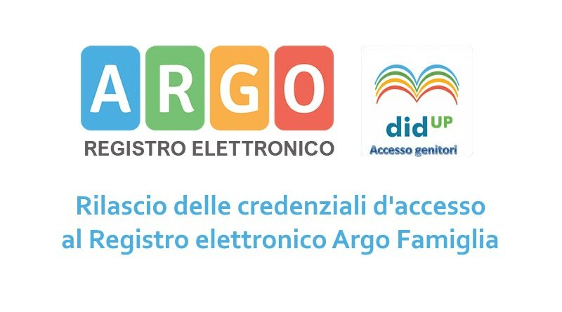 Credenziali Registro elettronico per le famiglie